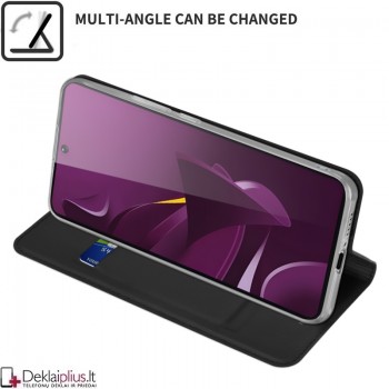 Dux Ducis Skin Pro dirbtinės odos dėklas - juodas (Xiaomi Poco M7 Pro) Dux Ducis Skin Pro dirbtinės odos dėklas - juodas (Xiaomi Poco M7 Pro)